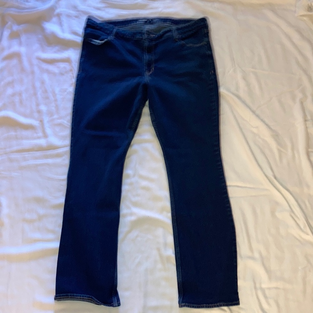 Old Navy Women's Navy Straight Leg Jeans